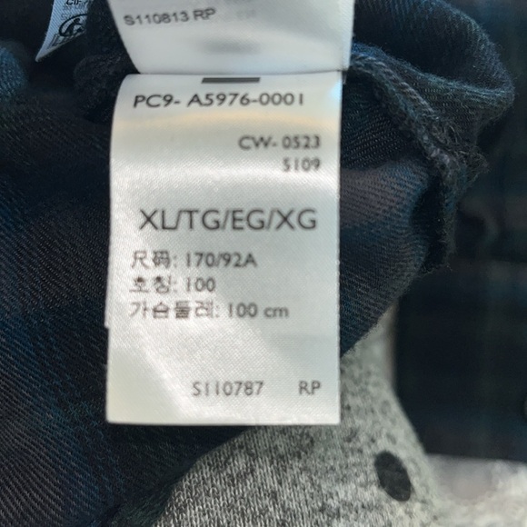 LEVIS HARRISON RAGLAN PLAID SHIRT (PLUS SIZE) XL. - Picture 6 of 7